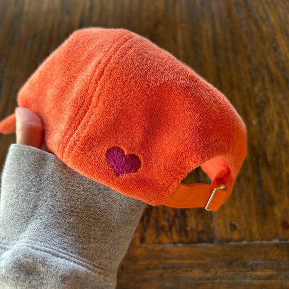 Anthropologie NWOT Orange Terry Icon Baseball Cap - Picture 5 of 9